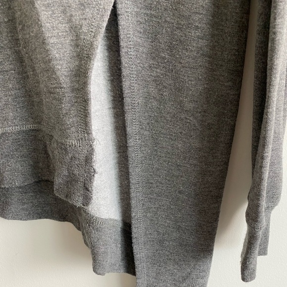 H BY BORDEAUX Grey Asymmetric Pullover - Picture 2 of 4